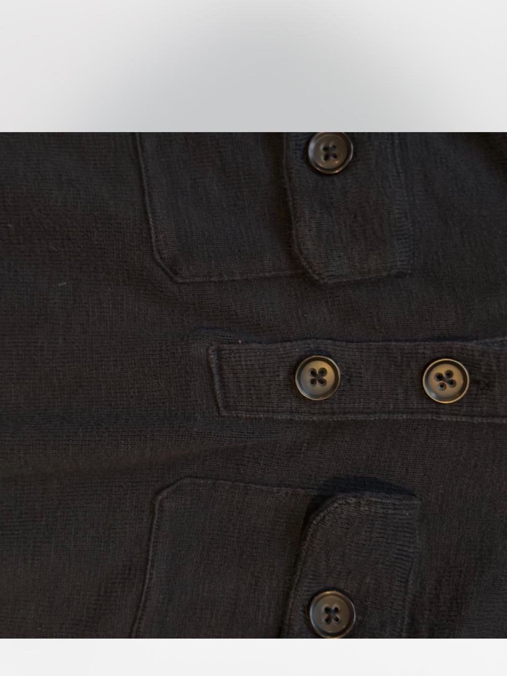 Banana Republic Men's Charcoal Button-Front Cardigan Jacket - Picture 4 of 7
